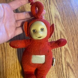 Vintage TELETUBBIES Po Plush Clip On Keychain Ring Backpack Red 1998 CLEAN